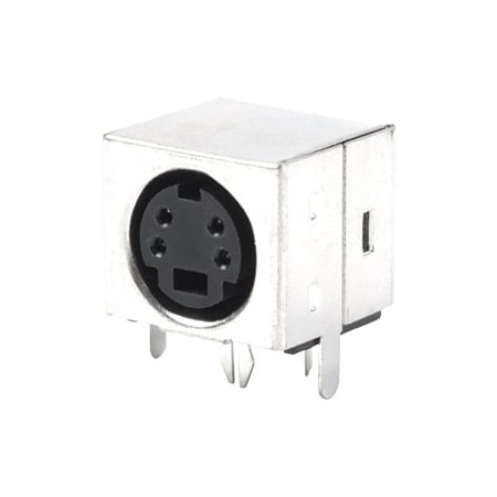 Cui Devices Circular Din Connectors Mini-Din, 3P Plug, Rt, Through Hole, Full Shield W/ Ferrite Filter MD-30FC